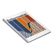 Zomer Vakantie Rand de omtrek van de achtbaan Notitieboek (Rechterzijde)