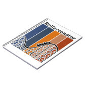 Zomer Vakantie Rand de omtrek van de achtbaan Notitieboek (Linkerzijde)