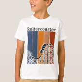 Zomer Vakantie Rand de omtrek van de achtbaan T-shirt (Voorkant)