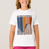 Zomer Vakantie Rand de omtrek van de achtbaan T-shirt (Voorkant)