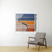 Zomer Vakantie Rand de omtrek van de achtbaan Wandkleed (In Situ (horizontaal))