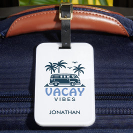 Zomer Vakantie Reizen Camper Van  Bagagelabel