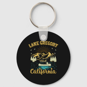 Zomer Vakantie Retro Berg Californië Gregory Sleutelhanger