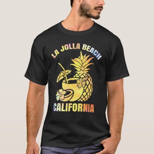 Zomer Vakantie Retro Zonsondergang Californië La J T-shirt (Voorkant)