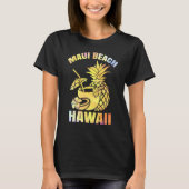 Zomer vakantie retro zonsondergang Hawaï Maui Beac T-shirt (Voorkant)