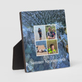 Zomer vakantie rimpelend water oceaan meer stenen fotoplaat (Voorkant)