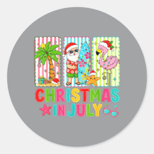 Zomer Vakantie Ronde Sticker