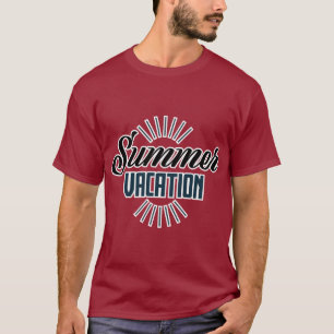 “Zomer Vakantie Sfeer” Print T-Shirt – Perfect voo