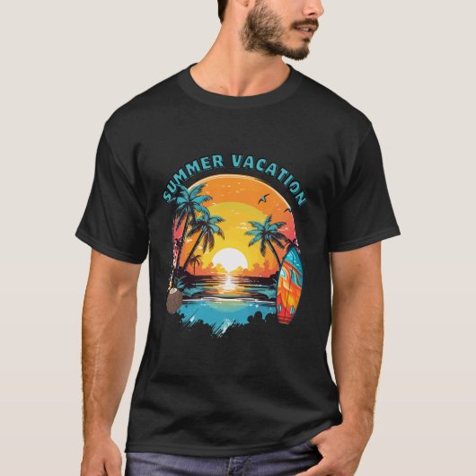 Zomer Vakantie Sfeer T-shirt (Voorkant)