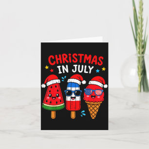 Zomer Vakantie Shirt Grappig Ijsje Met Sinterklaas Kaart