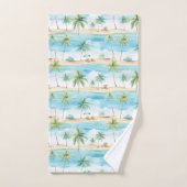 Zomer Vakantie Strand Palmboom - Bad Handdoek (Handdoek)
