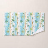 Zomer Vakantie Strand Palmboom - Bad Handdoek (Handdoek)