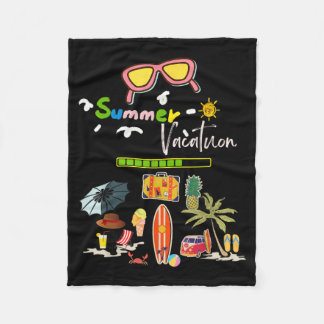 Zomer Vakantie Strand Sfeer Palmboom Tropisch Fleece Deken