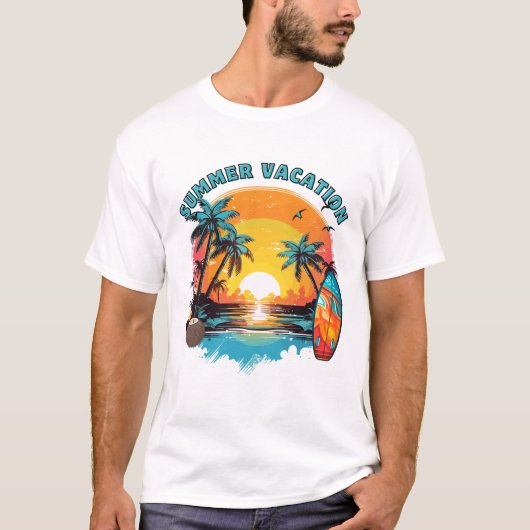 zomer vakantie t-shirt (Voorkant)