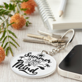 Zomer Vakantie Thema Sleutelhanger