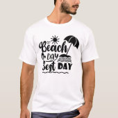 Zomer Vakantie Thema T-shirt (Voorkant)