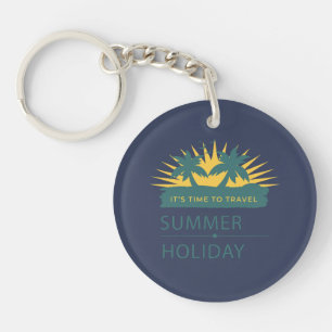 Zomer vakantie vakantie landschap sleutelhanger