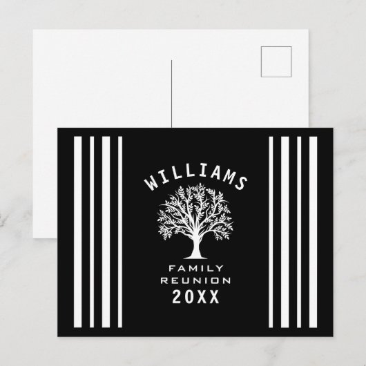 Zomer Vakantie Wegreis Koele Boom Familie Reünie Briefkaart (Voorkant / Achterkant)