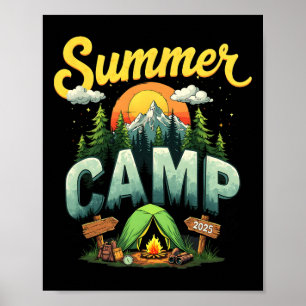 Zomer Vakantie Zomer Kamp 2025 Matching Familie G Poster