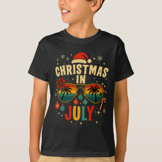Zomer Vakantie Zonnebril Strand Kerstman Hoed Mann T-shirt
