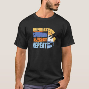 Zomer Vakantie Zonsopgang Zonnebrand Zonsondergang T-shirt