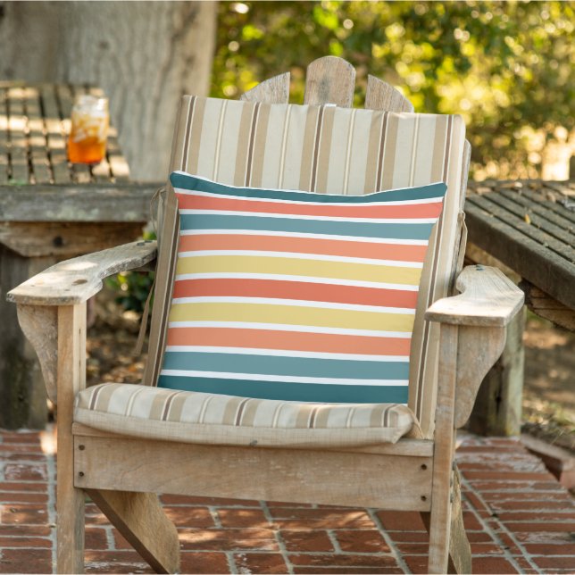 Zomer van '77 Stripes Buitenkussen (Stoel)