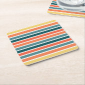 Zomer van '77 Stripes Kartonnen Onderzetters (Schuin)