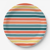 Zomer van '77 Stripes Papieren Bordje (Voorkant)