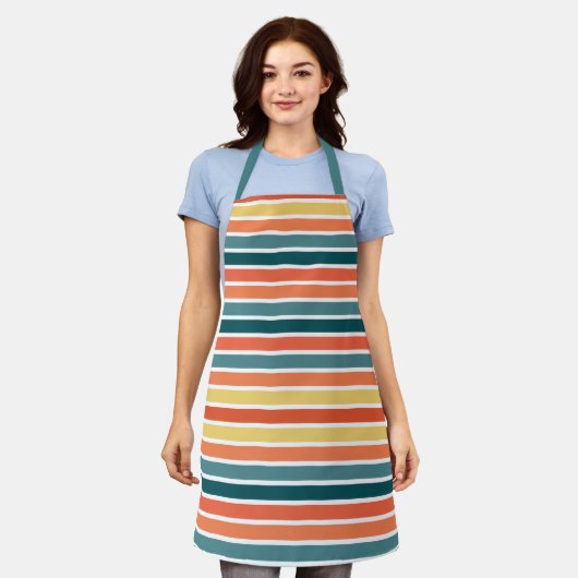 Zomer van '77 Stripes Schort (Gedragen)