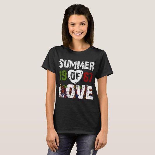 Zomer van de liefde 1967 t-shirt (Voorkant volledig)