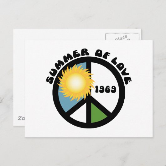 Zomer van de liefde 69 briefkaart (Voorkant / Achterkant)