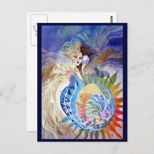 Zomer van de liefde briefkaart (Voorkant / Achterkant)