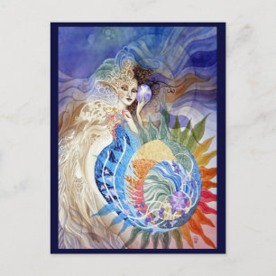 Zomer van de liefde briefkaart