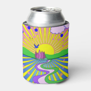 Zomer van de Liefde Psychedelische zestigheden Zon Blikjeskoeler