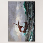 Zomer van de Vikingen aan de Groenlandse kust Jaar Legpuzzel (Verticaal)