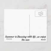 Zomer van het leven briefkaart (Achterkant)