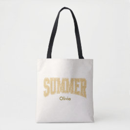 ZOMER Varsity Sunset Ditzy Bloemen Tote Bag