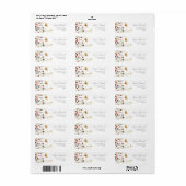 Zomer Veldbloem Bruiloft Retouradres Label (Full Sheet)
