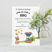 Zomer Verjaardag Achtertuin Kaart (Staand voorkant)