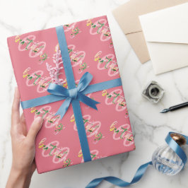 Zomer Verjaardag Floral gepersonaliseerd Cadeaupapier