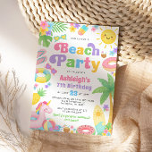 Zomer Verjaardag Uitnodiging - Plezier in de zon