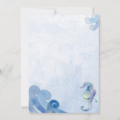 Zomer Verjaardag Zwembad Party Kaart (Achterkant)