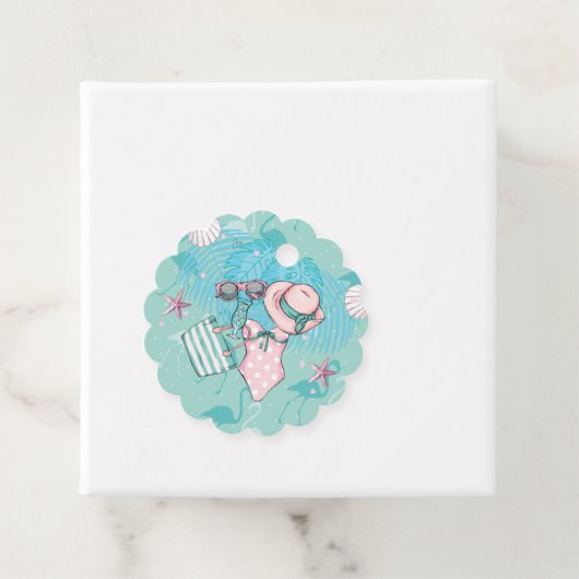 Zomer Verjaardagsfeestje Dank u Bedankjes Labels (In situ)