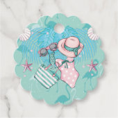 Zomer Verjaardagsfeestje Dank u Bedankjes Labels (Voorkant)