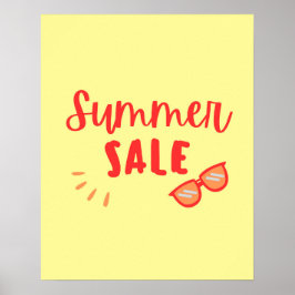 Zomer Verkoopteken, Einde van Seizoen Verkoop Poster