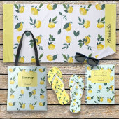 Zomer Verse Aquarel Citroenen Aangepaste naam Blikvorm Glas