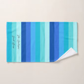 Zomer Verse Ocean Blues Gestreept Bad Handdoek (Handdoek)