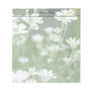 zomer verse witte tuin bloemen notitieblok