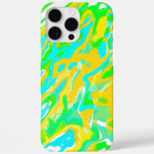 Zomer Vibe Marmer Textuur Vloeibare Verf Mix iPhone 16 Pro Max Hoesje