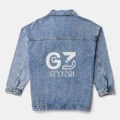 Zomer Vibe Uniseks Kleding Denim Jacket (Achterkant)